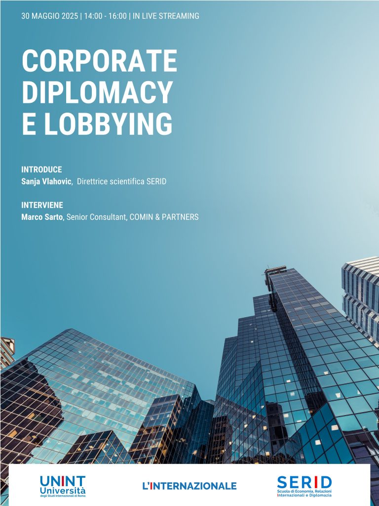SERID: Corporate diplomacy e lobbying